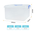 2017 new arrival eco-frendly transparent storage box plastic with lock